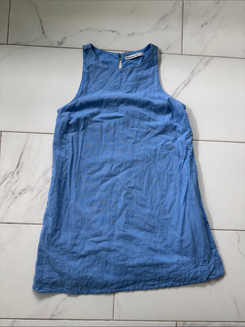 Abercrombie & Fitch Sleeveless Light Blue Mini Dress